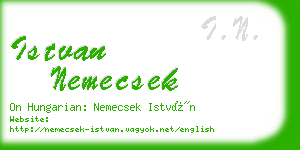 istvan nemecsek business card